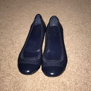 Navy Blue Ballet Flats